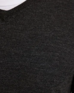 Basic V-Neck Pure Wool Pullover