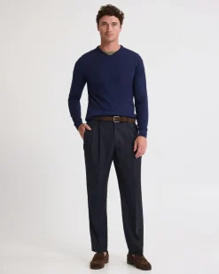Basic V-Neck Pure Wool Pullover