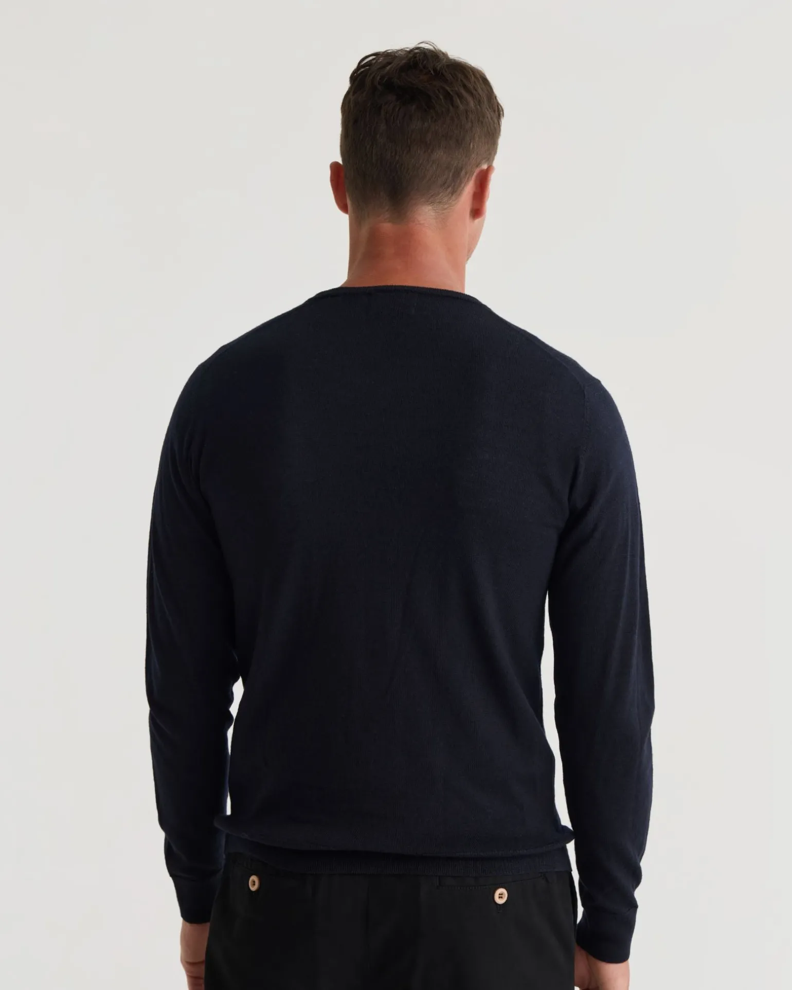 Basic V-Neck Pure Wool Pullover