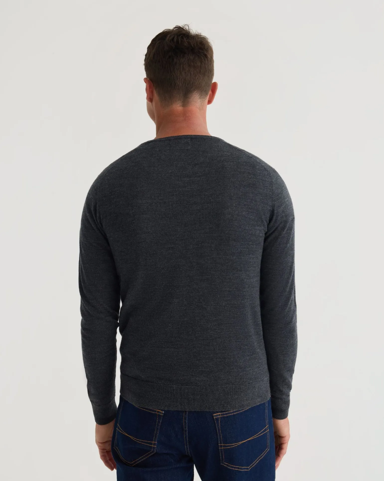 Basic V-Neck Pure Wool Pullover