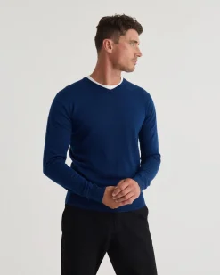 Basic V-Neck Pure Wool Pullover