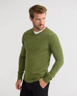 Basic V-Neck Pure Wool Pullover