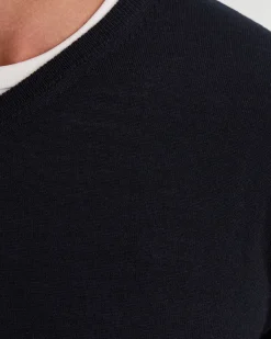 Basic V-Neck Pure Wool Pullover