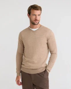 Basic V-Neck Pure Wool Pullover
