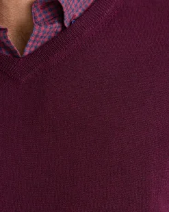 Basic V-Neck Pure Wool Pullover