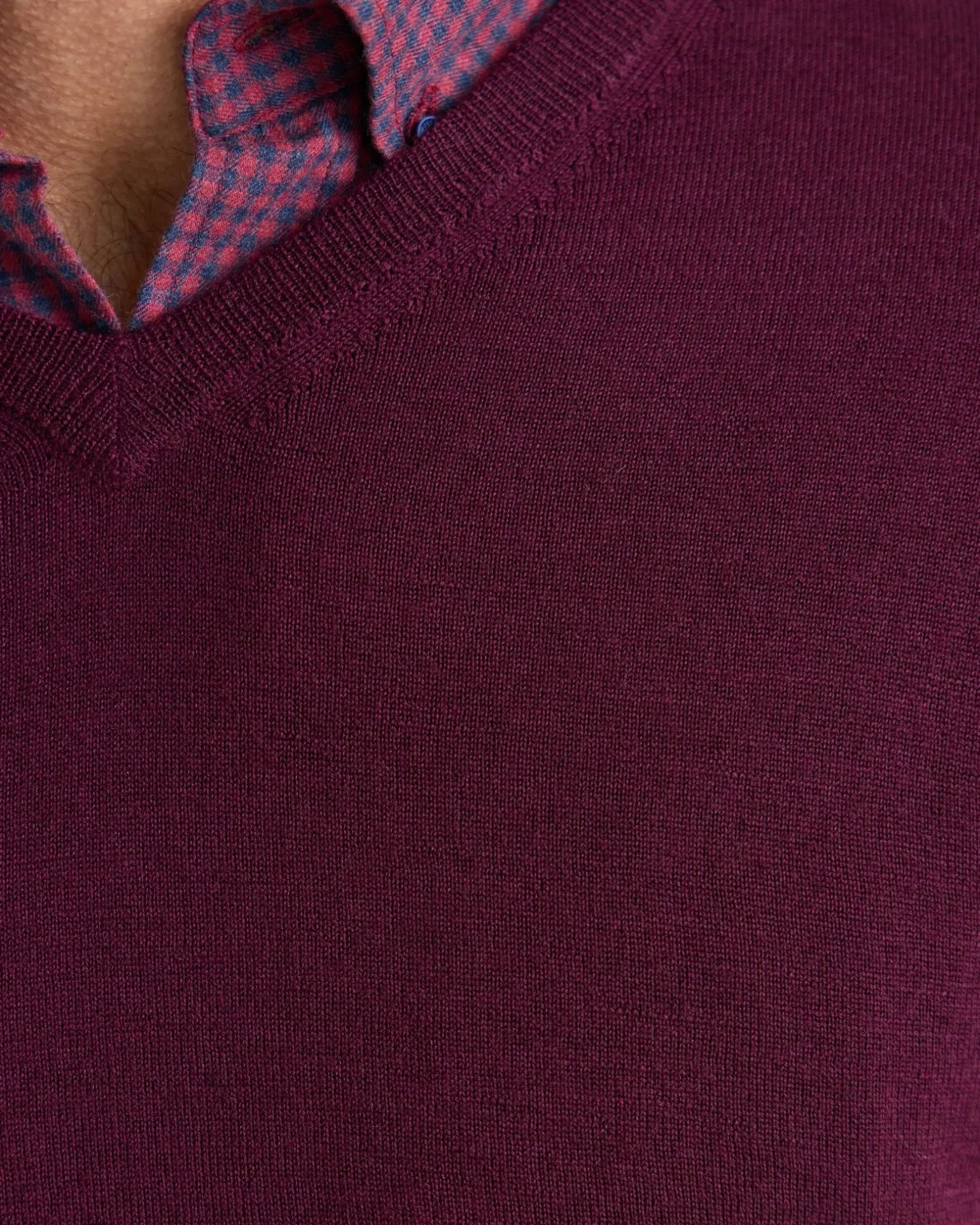 Basic V-Neck Pure Wool Pullover