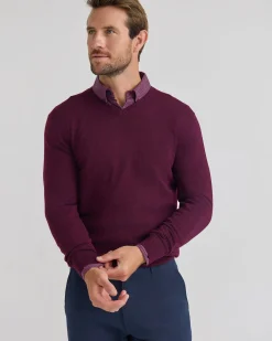 Basic V-Neck Pure Wool Pullover