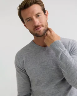 Basic V-Neck Pure Wool Pullover