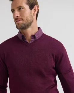 Basic V-Neck Pure Wool Pullover