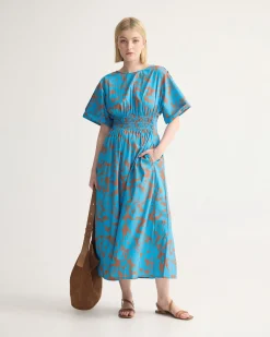 Blaire Printed Cotton Dress