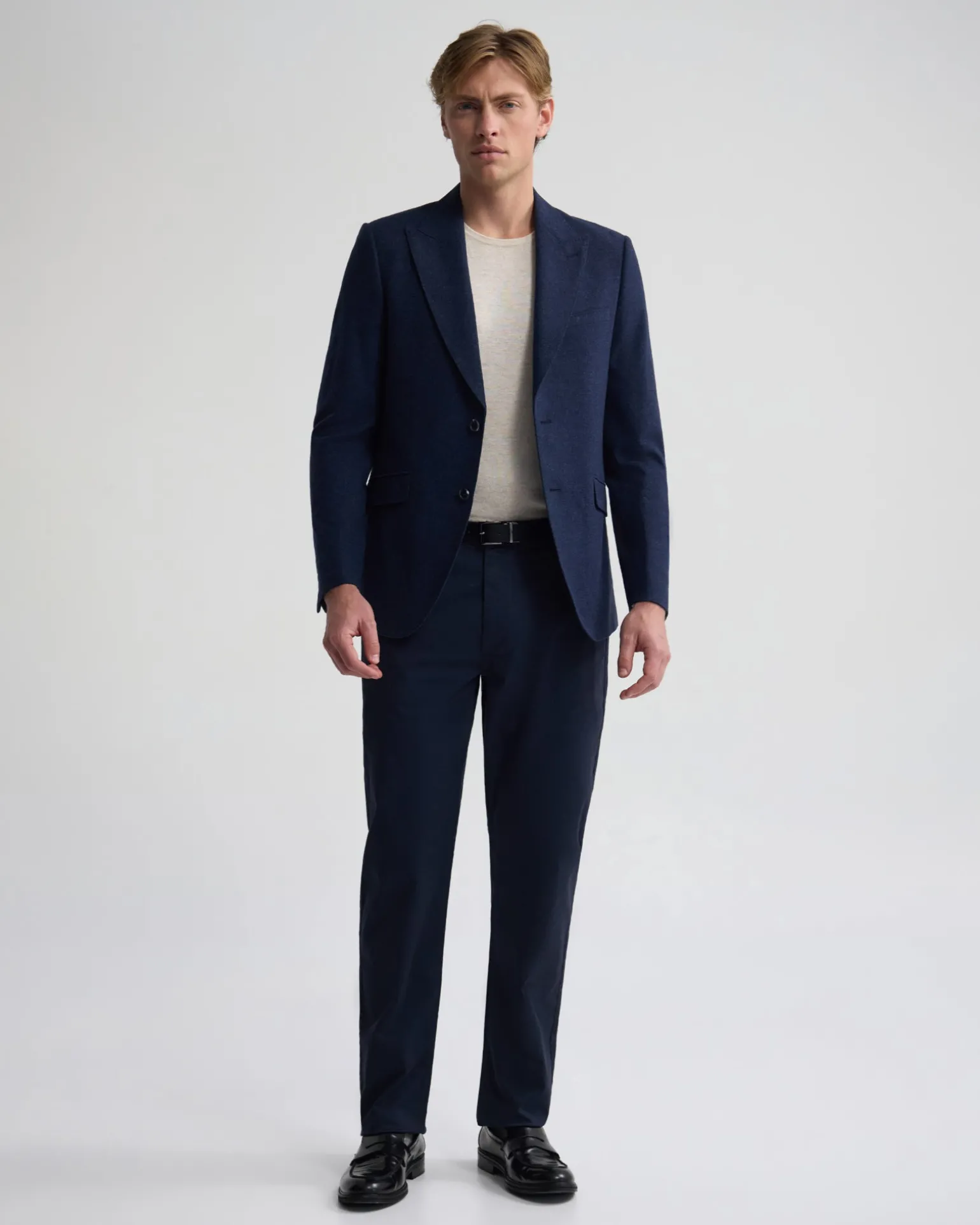 Blake Wool Blend Peak Lapel Blazer