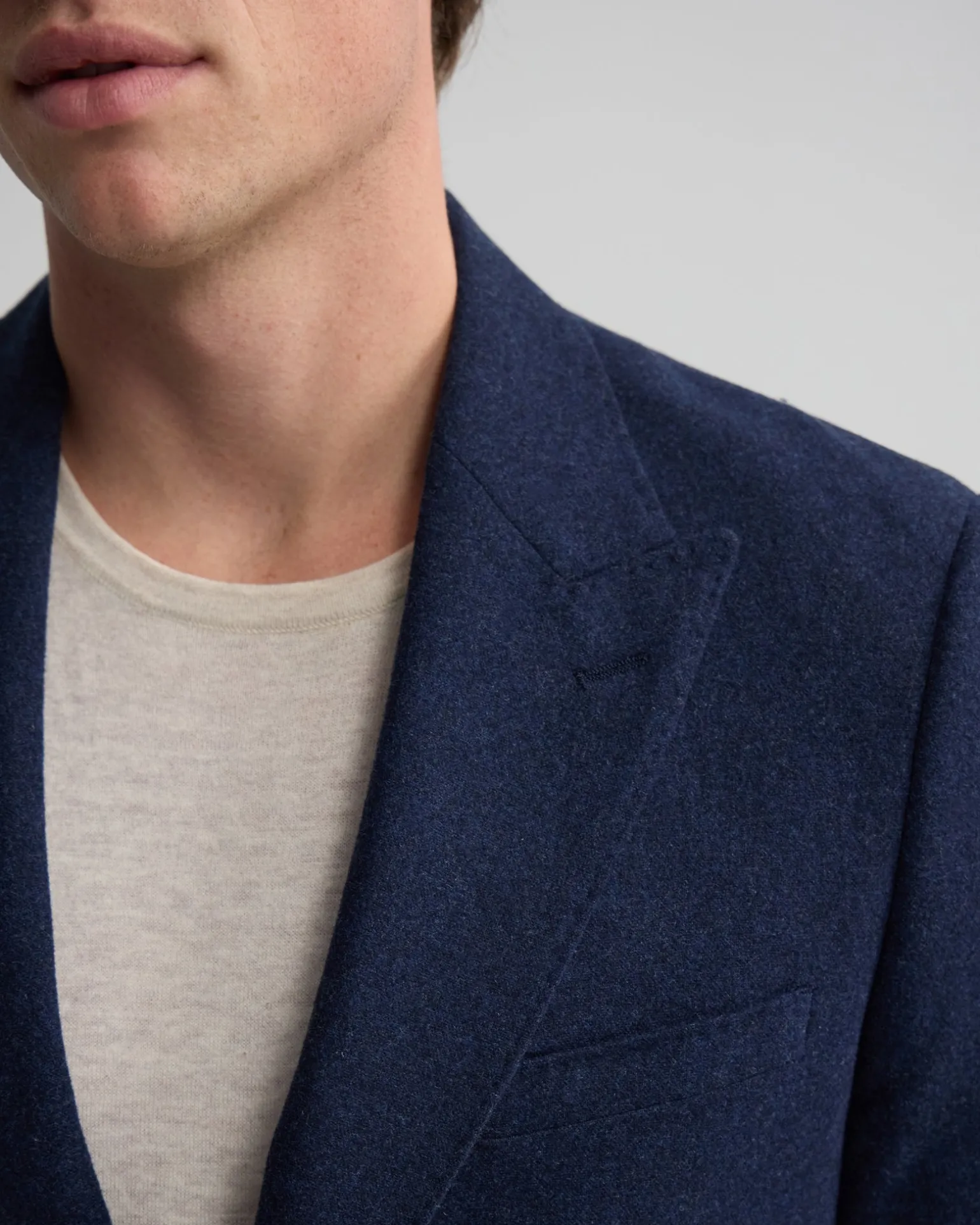 Blake Wool Blend Peak Lapel Blazer