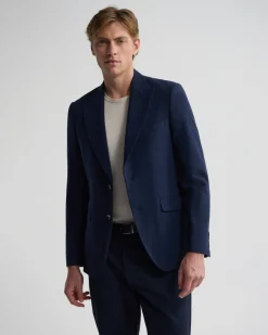 Blake Wool Blend Peak Lapel Blazer