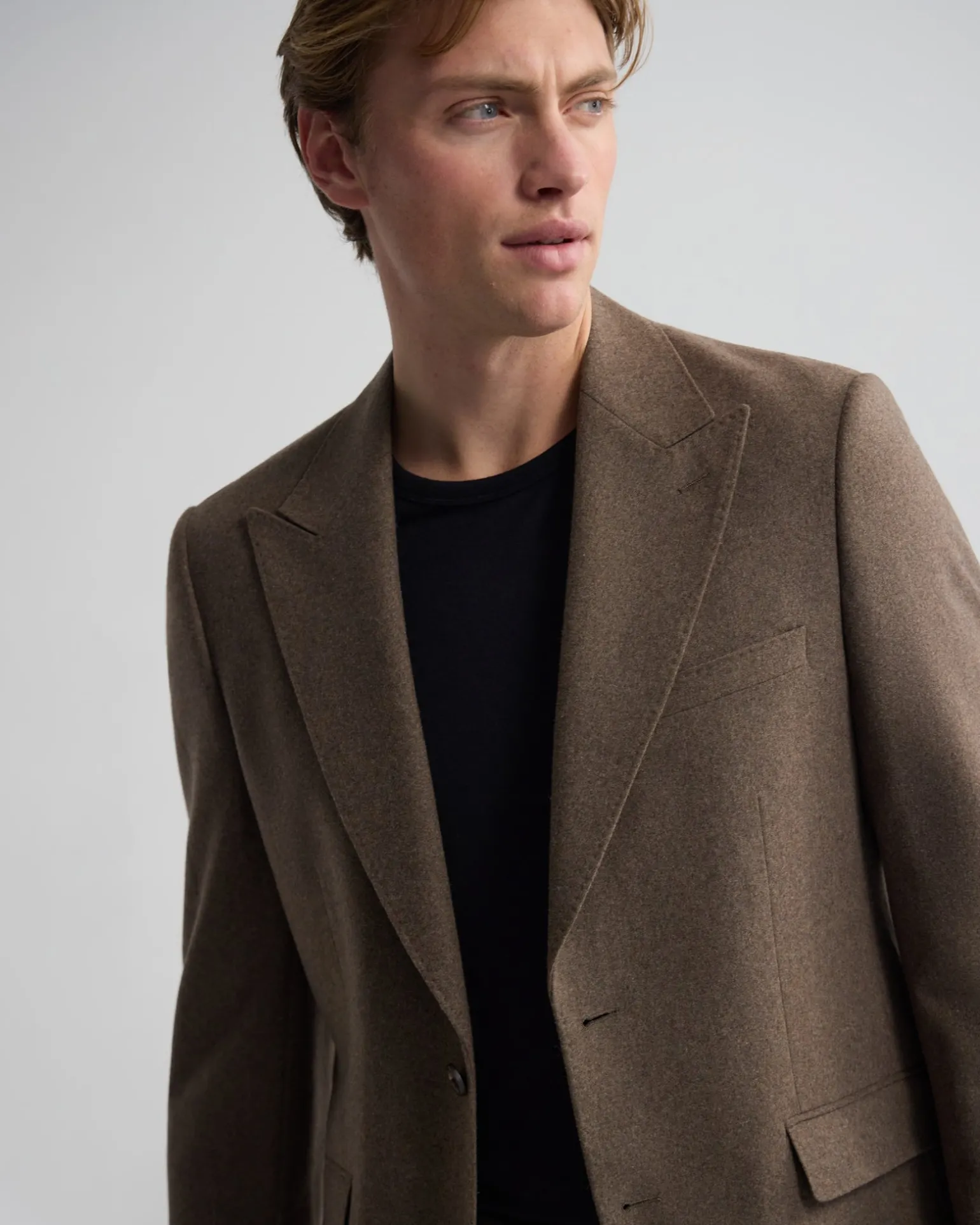 Blake Wool Blend Peak Lapel Blazer