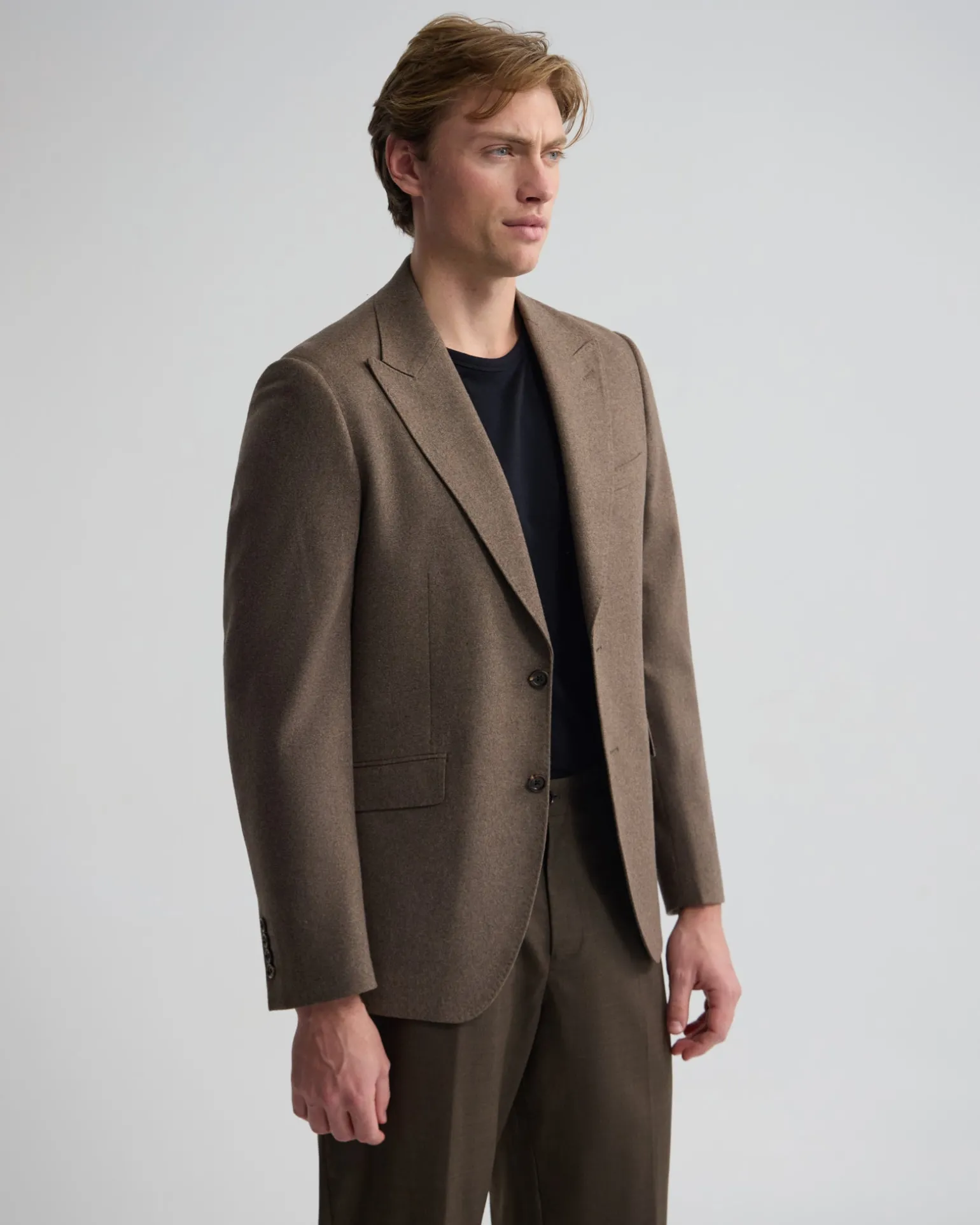 Blake Wool Blend Peak Lapel Blazer