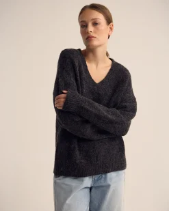 Bridgette Alpaca Blend V-Neck