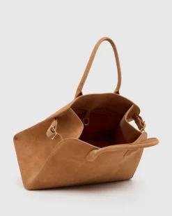 Bridget Top Handle Suede Bag