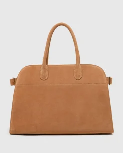 Bridget Top Handle Suede Bag