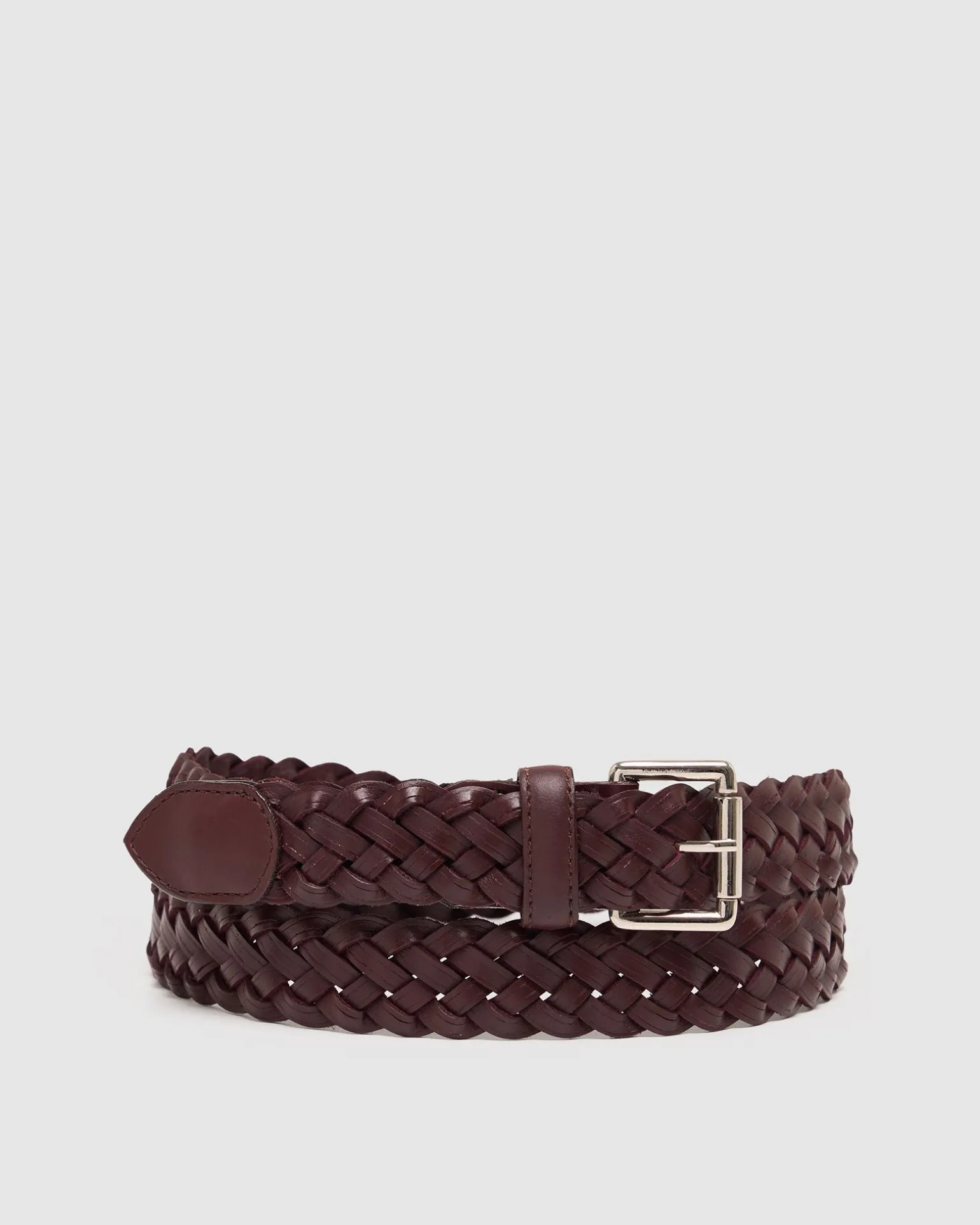 Brixton Mens Leather Plaited Belt