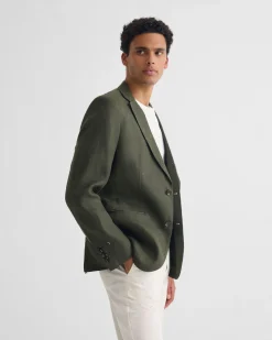 3 Button Linen Milton Blazer
