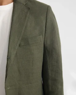 3 Button Linen Milton Blazer