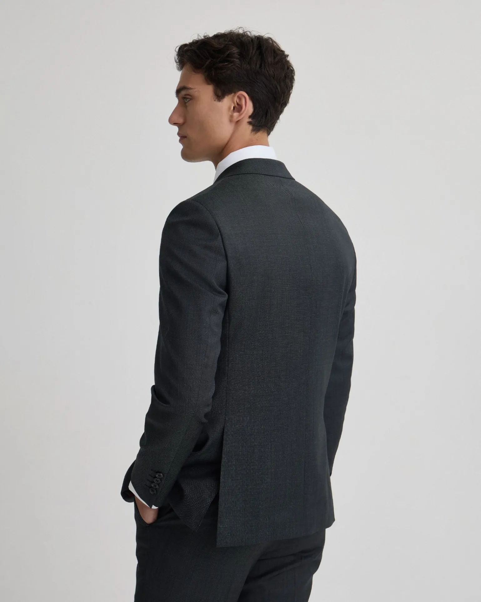 Byron 1/2 Canvas Wool Suit Jacket