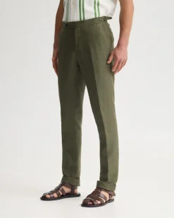 Byron Herringbone Pant Side Tab