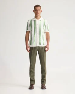 Byron Herringbone Pant Side Tab