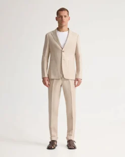 Byron Herringbone Pant Side Tab