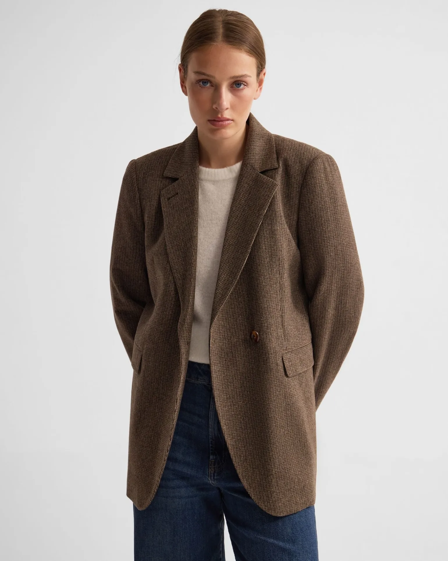 Calliope Blazer With Button Lapel
