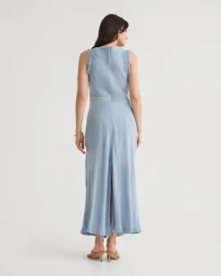 Camilla Cupro Lace Trim Dress