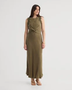 Camilla Cupro Lace Trim Dress