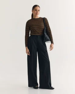 Camilla Printed Mesh Top