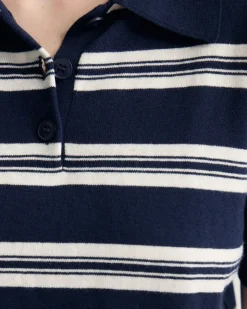 Camille Knitted Polo Striped