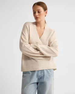 Camille V-Neck Wool Blend Knit