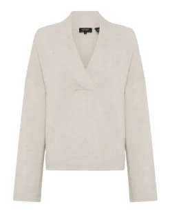 Camille V-Neck Wool Blend Knit
