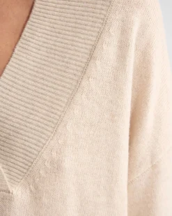Camille V-Neck Wool Blend Knit