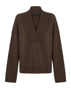 Camille V-Neck Wool Blend Knit