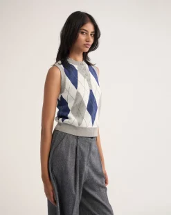 Carina Argyle Vest