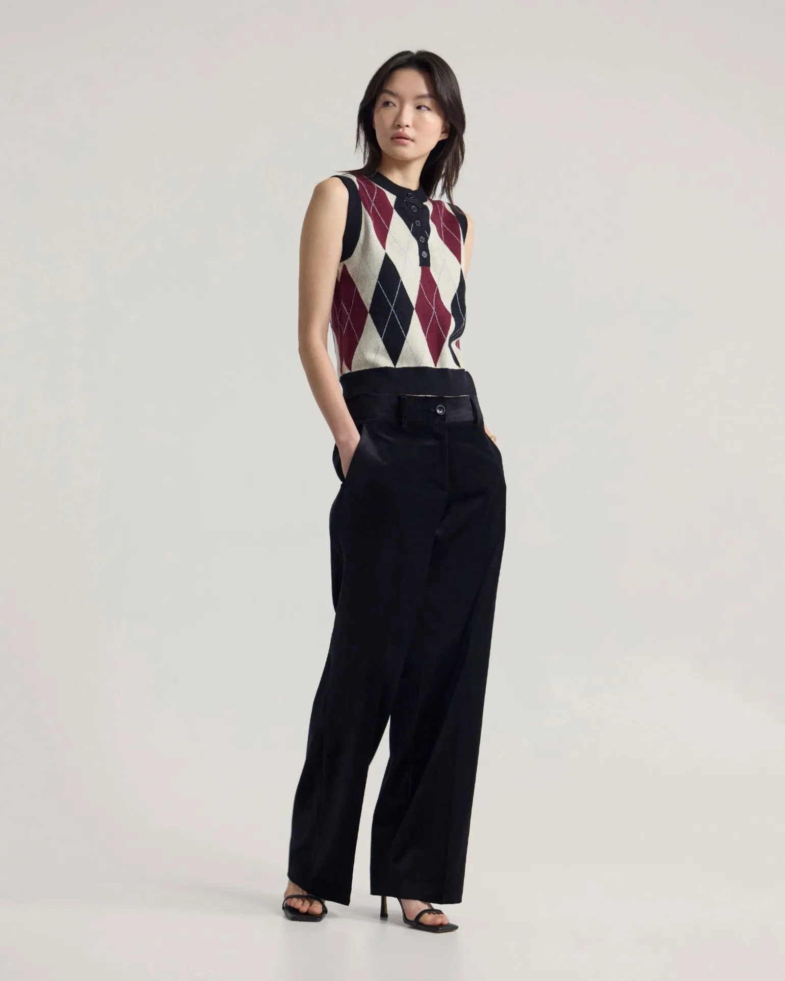 Carina Argyle Vest