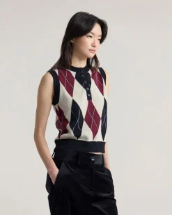 Carina Argyle Vest