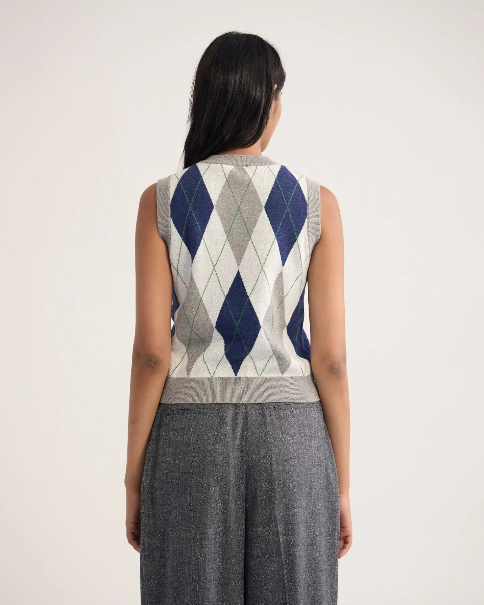 Carina Argyle Vest