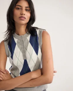 Carina Argyle Vest