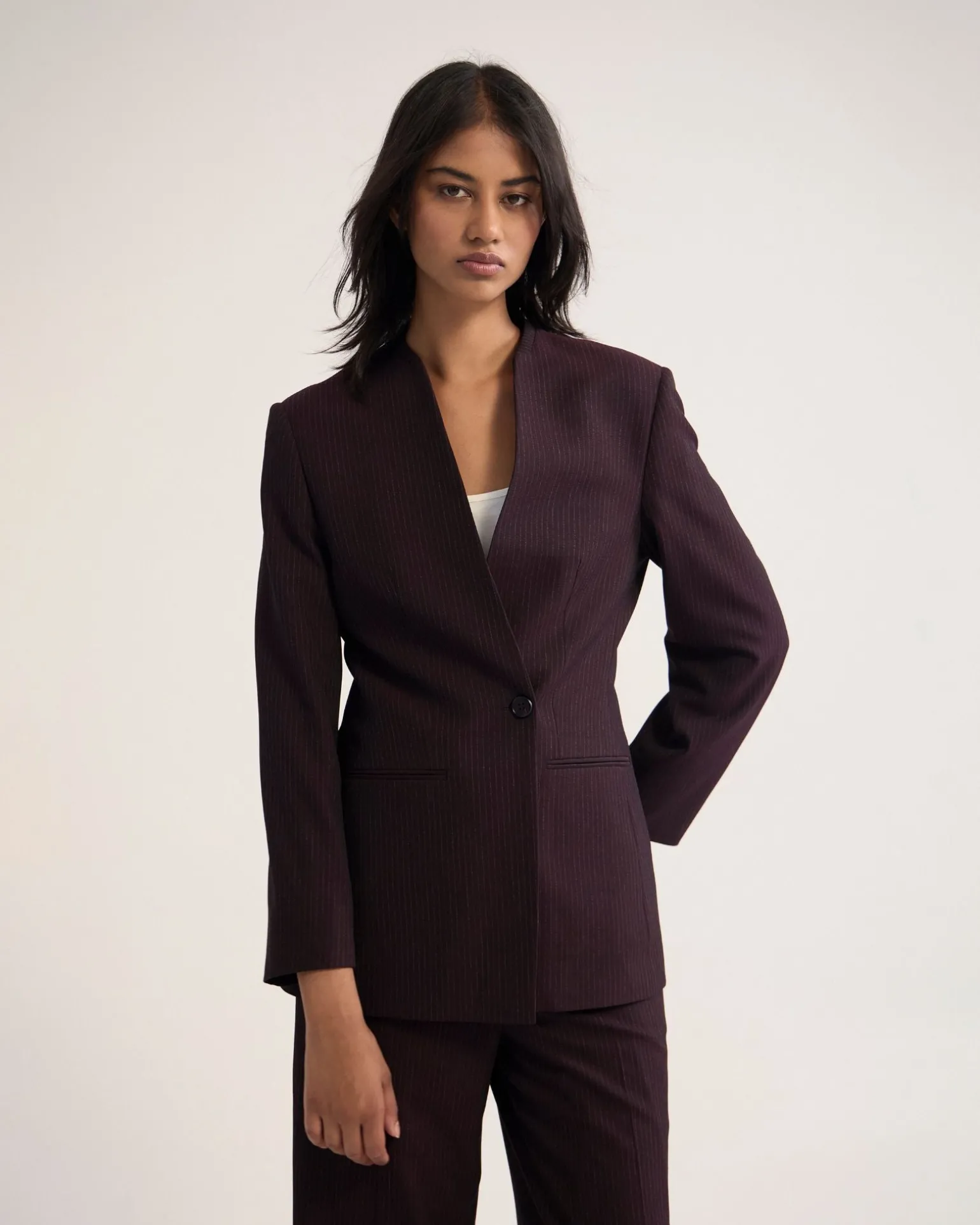 Carlie Hourglass Suit Blazer