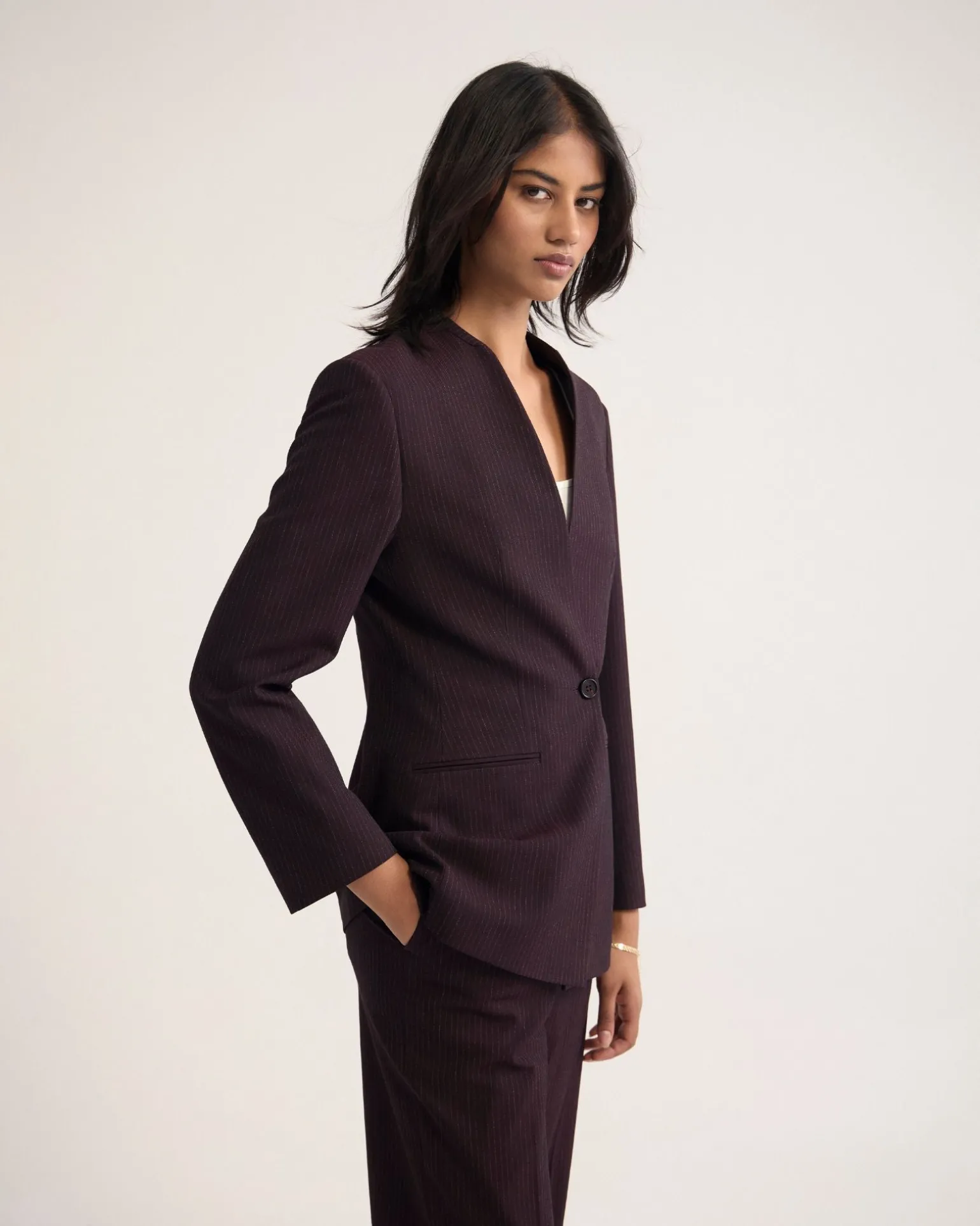 Carlie Hourglass Suit Blazer