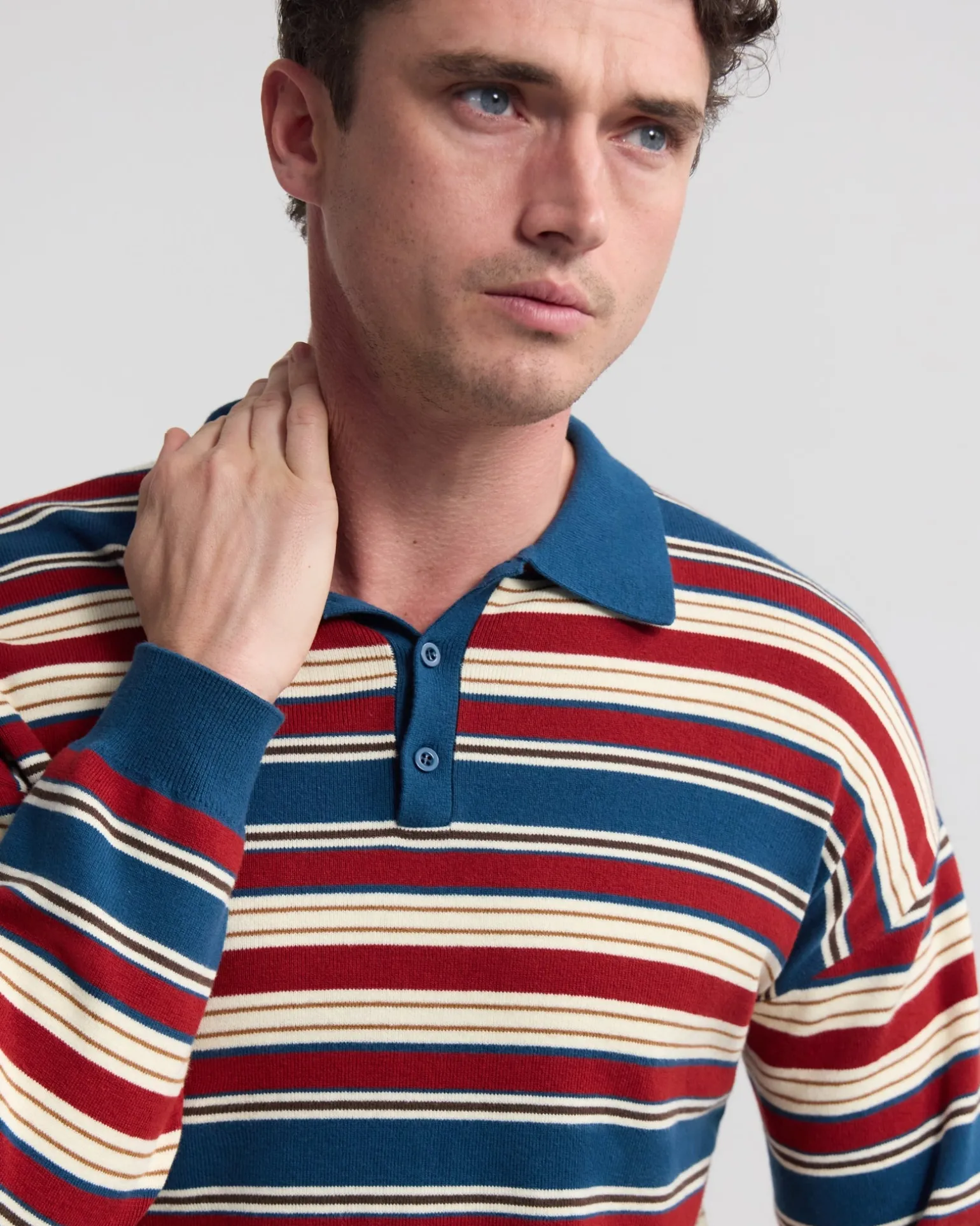 Cedric Striped Rugby Knit