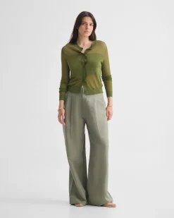 Celina Sheer Panel Cardigan