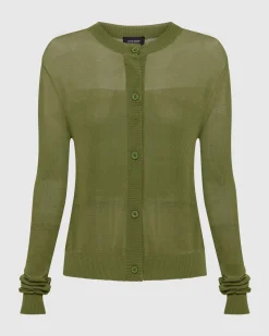 Celina Sheer Panel Cardigan