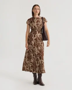 Charlotte Printed Twill Dress
