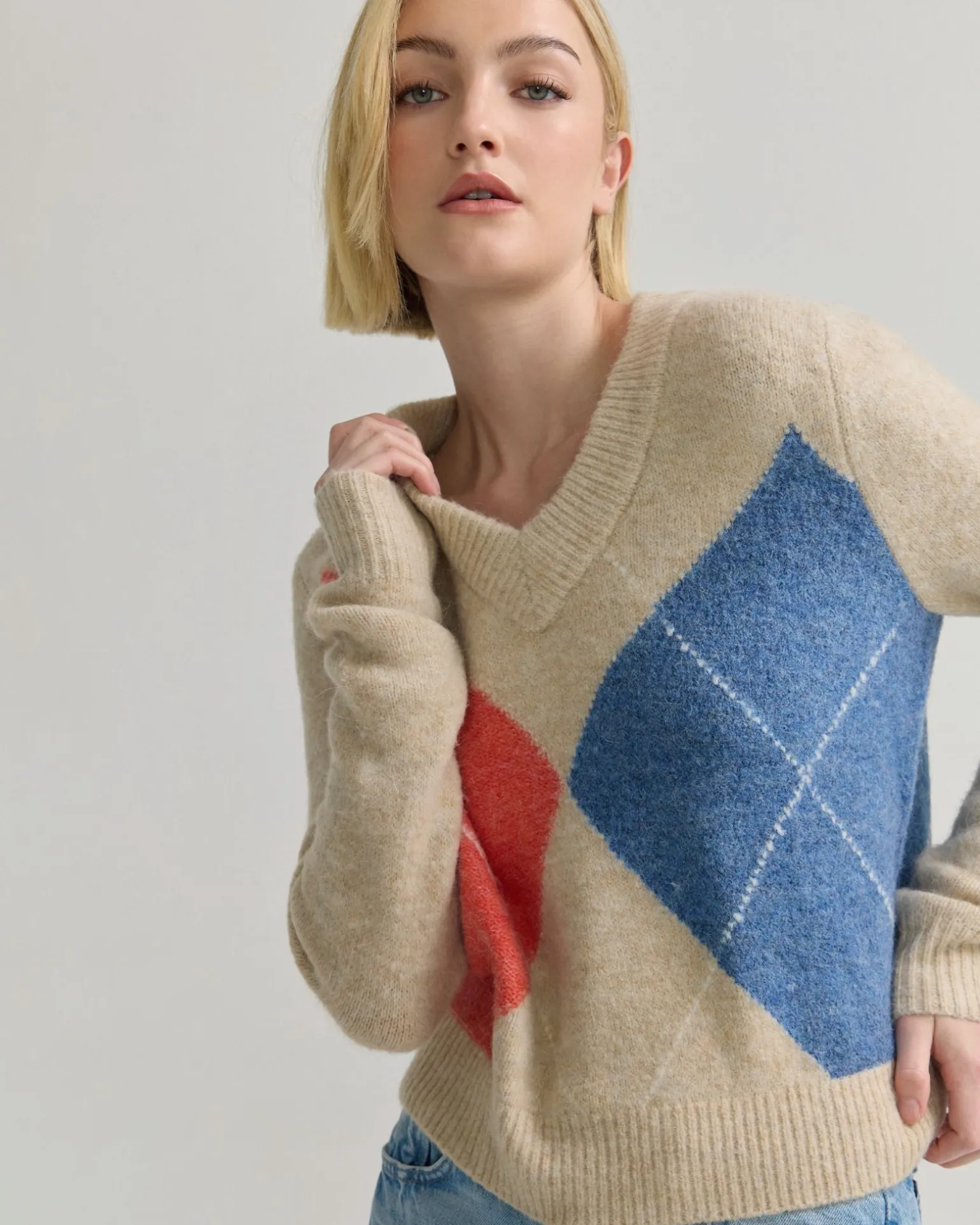 Chelsea Argyle Knit